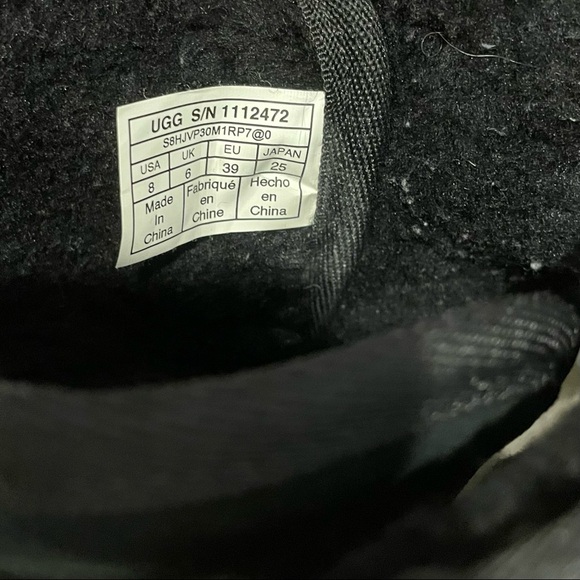 UGG Women’s Classic Boom Ankle Boot In Black - Picture 3 of 5